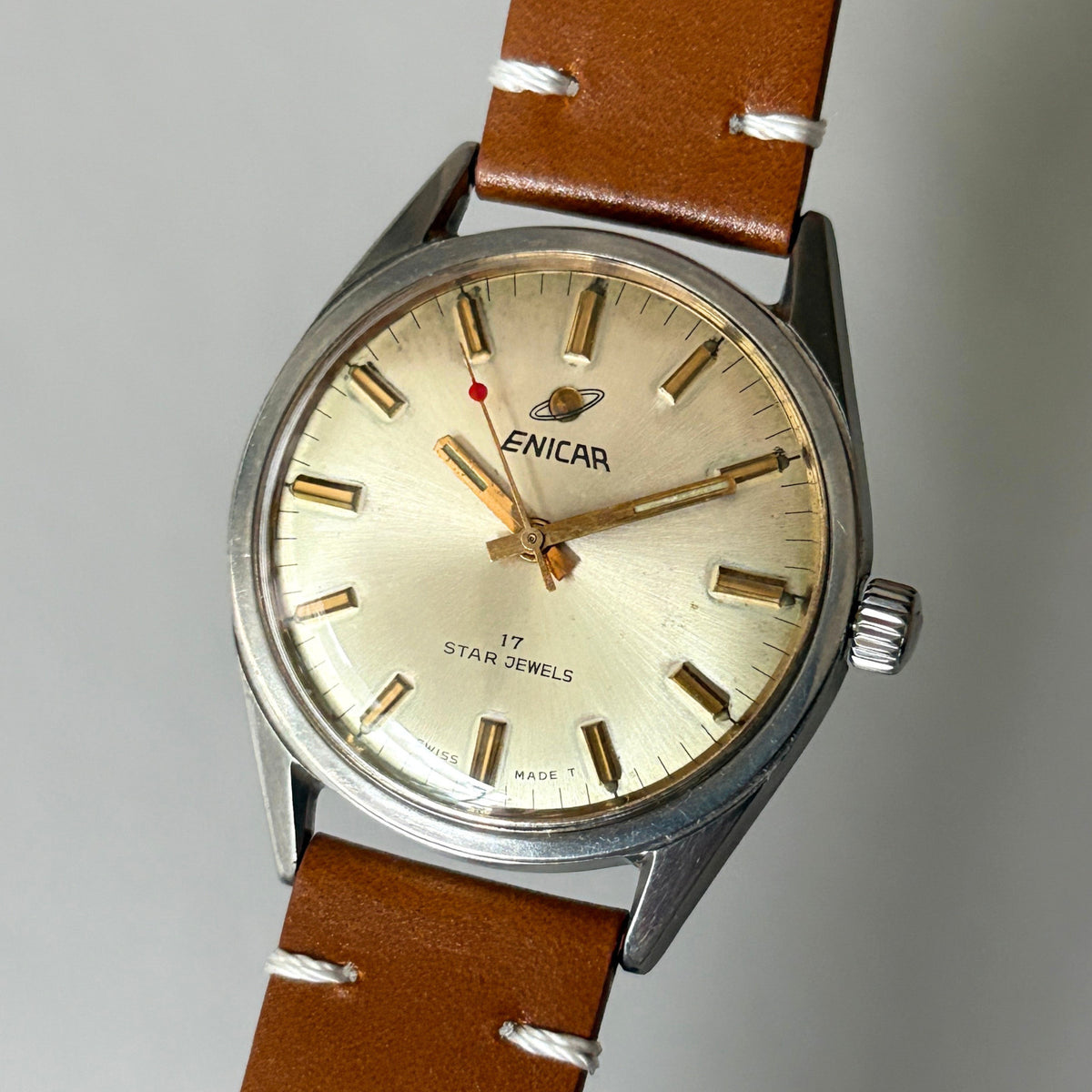 Enicar Ocean Pearl AR160 17J Men’s Watch Swiss Made Vintage image 3