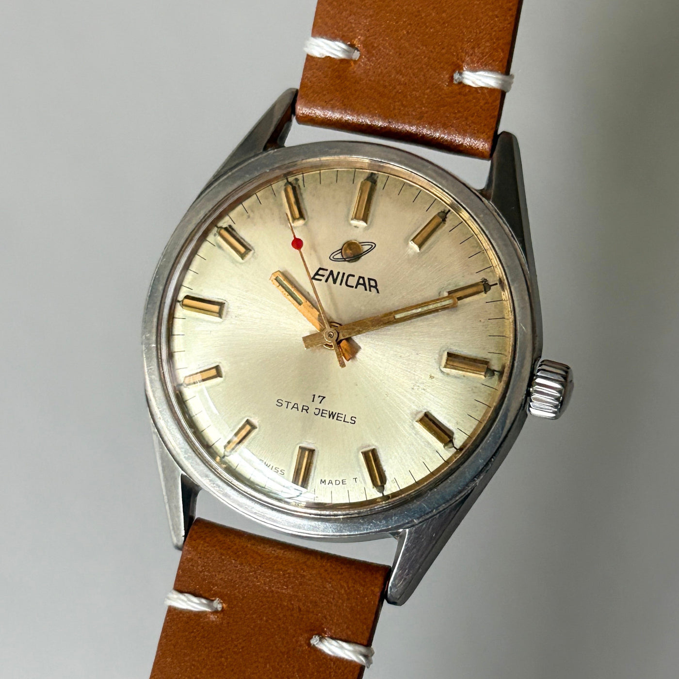Enicar Ocean Pearl AR160 17J Men’s Watch Swiss Made Vintage image 3