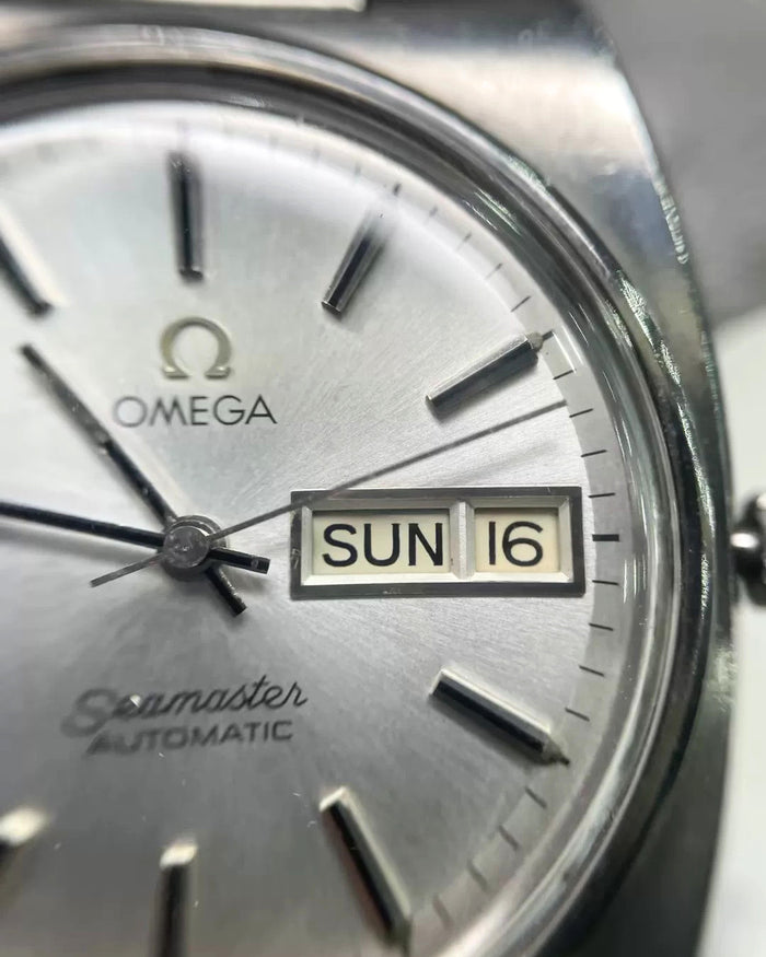 Omega Seamaster 166.0216 Day-Date Cal. 1020 35mm Automatic Watch Swiss Made image 10