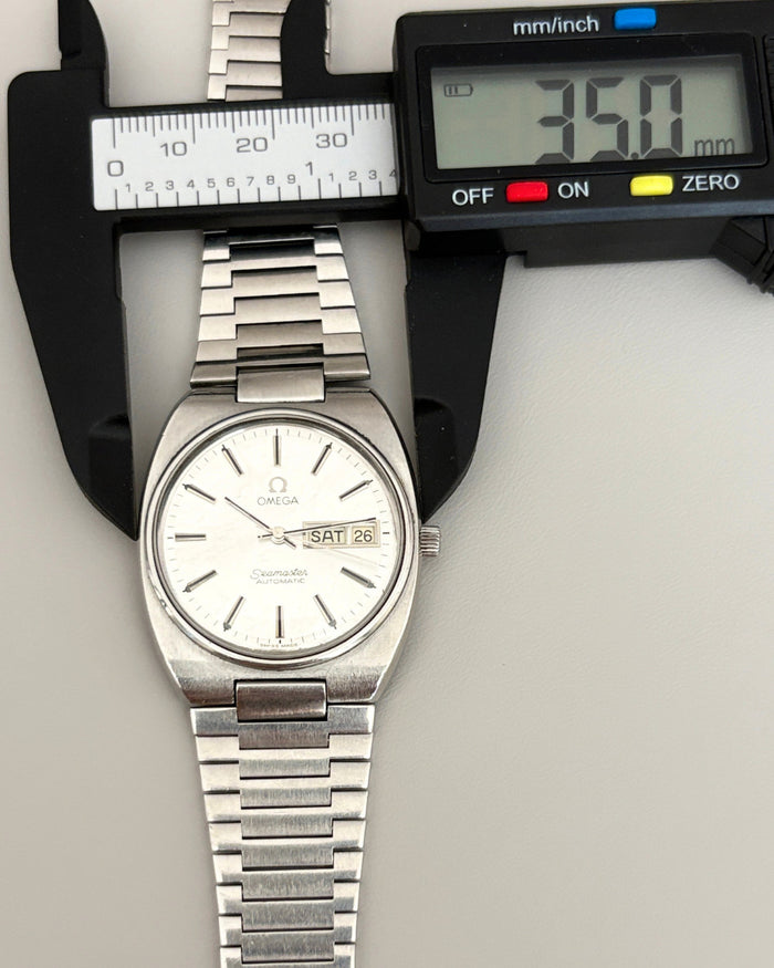 Omega Seamaster 166.0216 Day-Date Cal. 1020 35mm Automatic Watch Swiss Made image 24