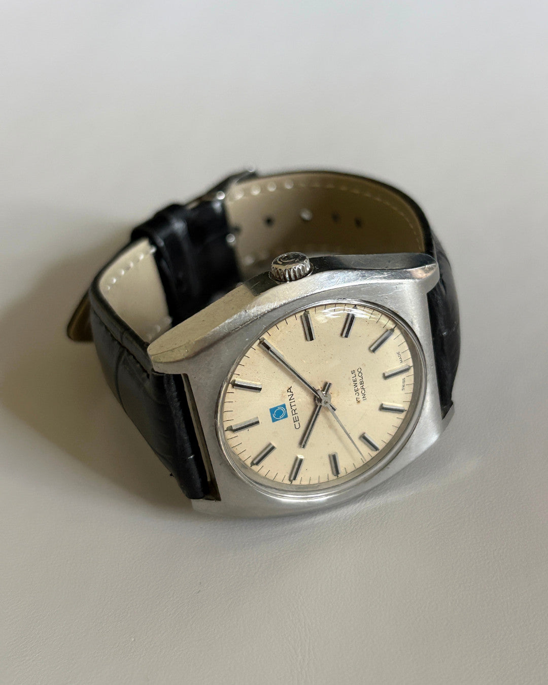 Certina 17J Manual Wind Men’s Watch Swiss Made 1970s Vintage image 9