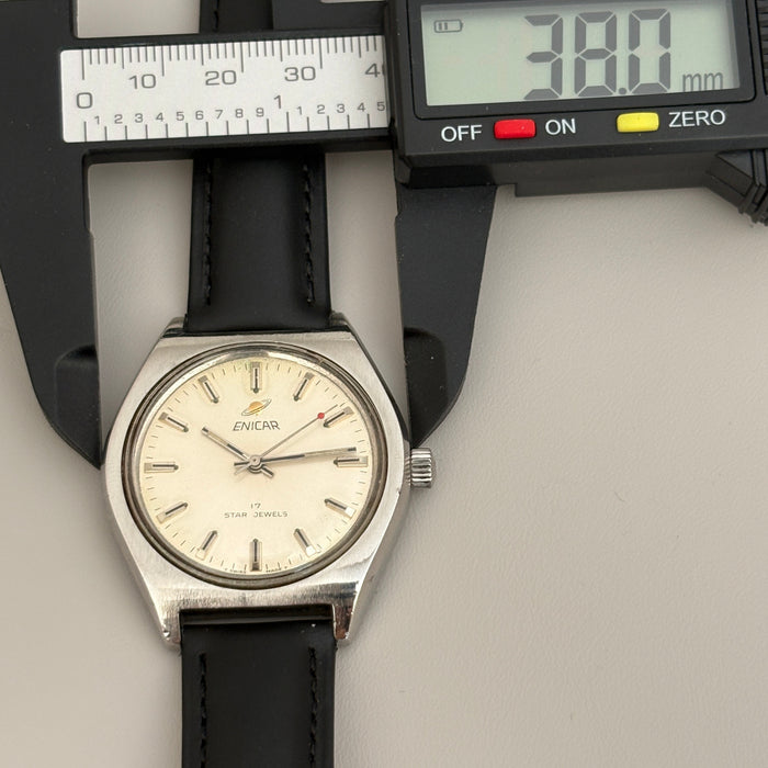 Enicar Ocean Pearl AR160 17J Manual Wind Men’s Watch Swiss Vintage image 13
