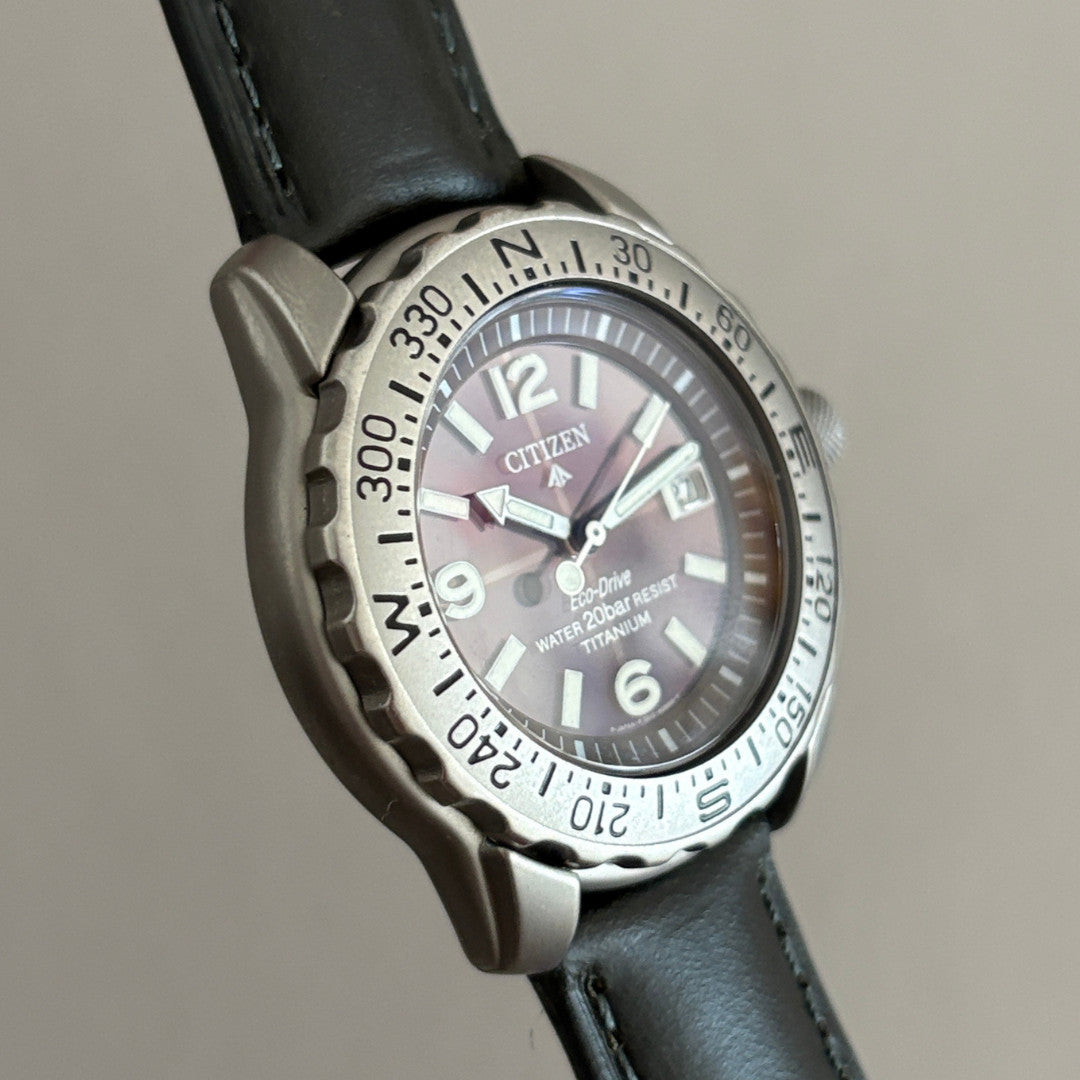 Citizen Promaster Titanium Eco-Drive 7872-H04449 43mm Men’s Watch Rare 200m archive image 5