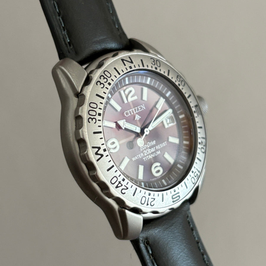 Citizen Promaster Titanium Eco-Drive 7872-H04449 43mm Men’s Watch Rare 200m