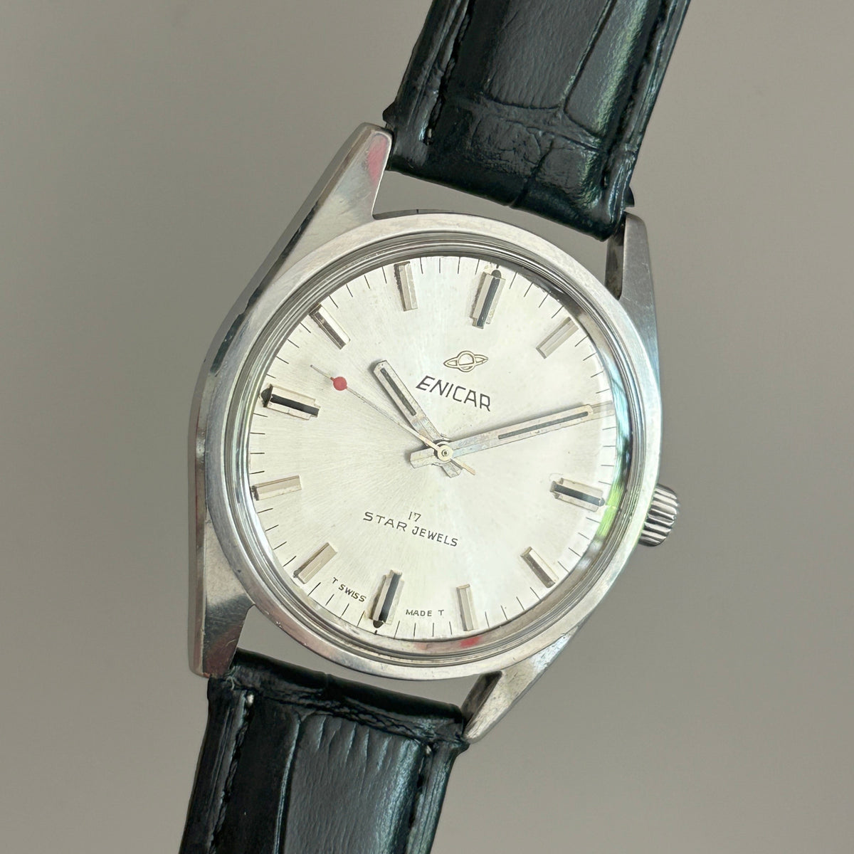 Vintage Enicar Ocean Pearl AR160 17 Jewels Hand-Wind Swiss Men’s Watch archive image 2