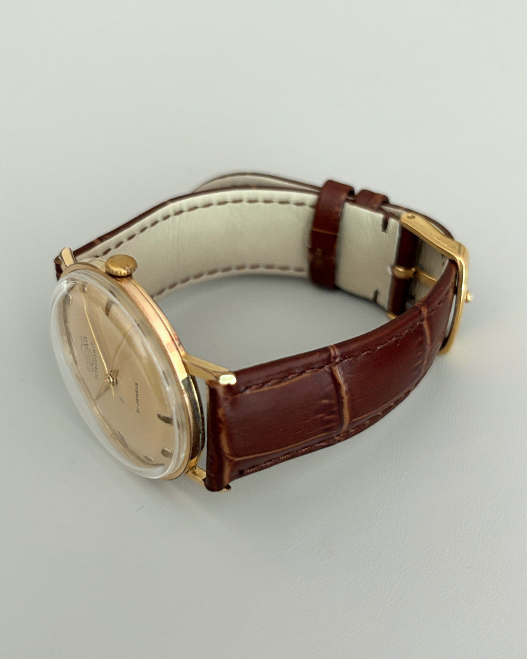 Enicar Ultrasonic Gold Plated 21J Hand-Wind Men’s Watch 1960s Swiss image 10
