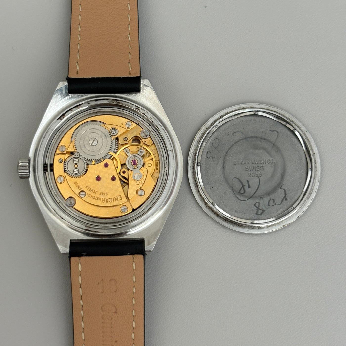 Enicar Ocean Pearl AR160 17J Manual Wind Men’s Watch Swiss Vintage image 11