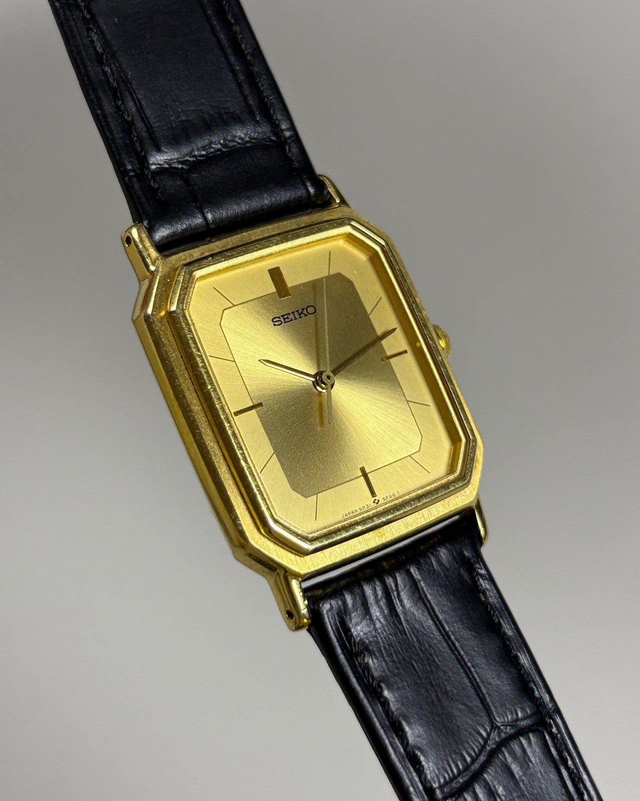 Seiko Chariot 5P31-5D70 Gold Tank Quartz Men’s Watch 1989 Japan image 3