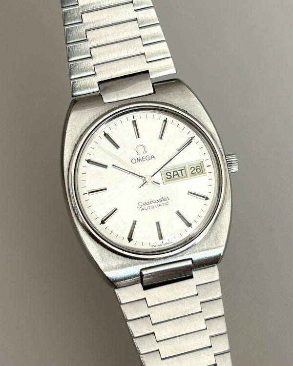 Omega Seamaster 166.0216 Day-Date Cal. 1020 35mm Automatic Watch Swiss Made