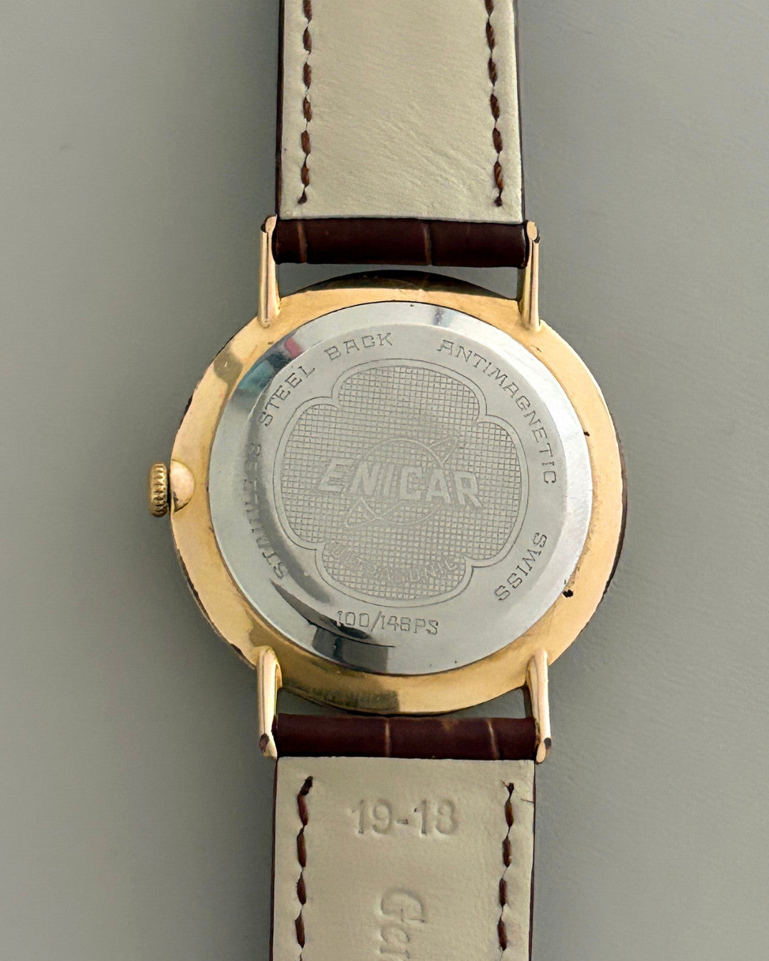 Enicar Ultrasonic Gold Plated 21J Hand-Wind Men’s Watch 1960s Swiss image 5