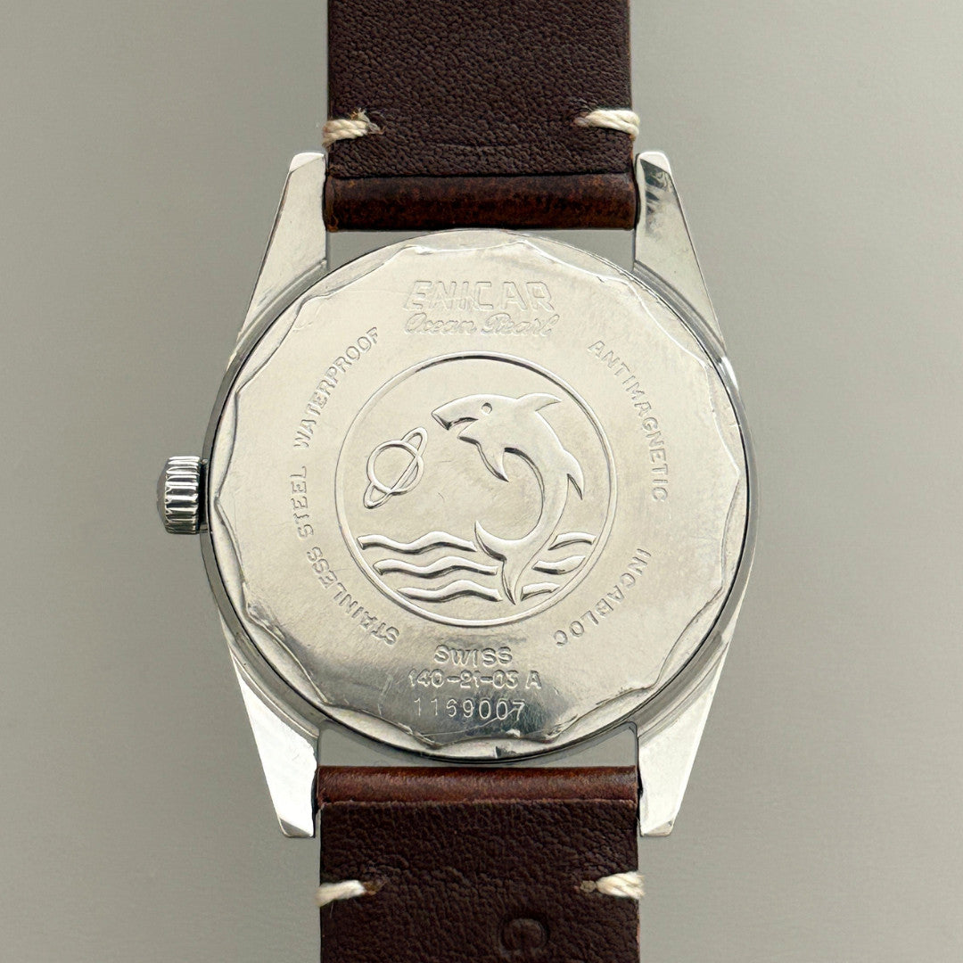Vintage Enicar Ocean Pearl Star Jewels Special Champagne Dial Hand-Wind Swiss archive image 4