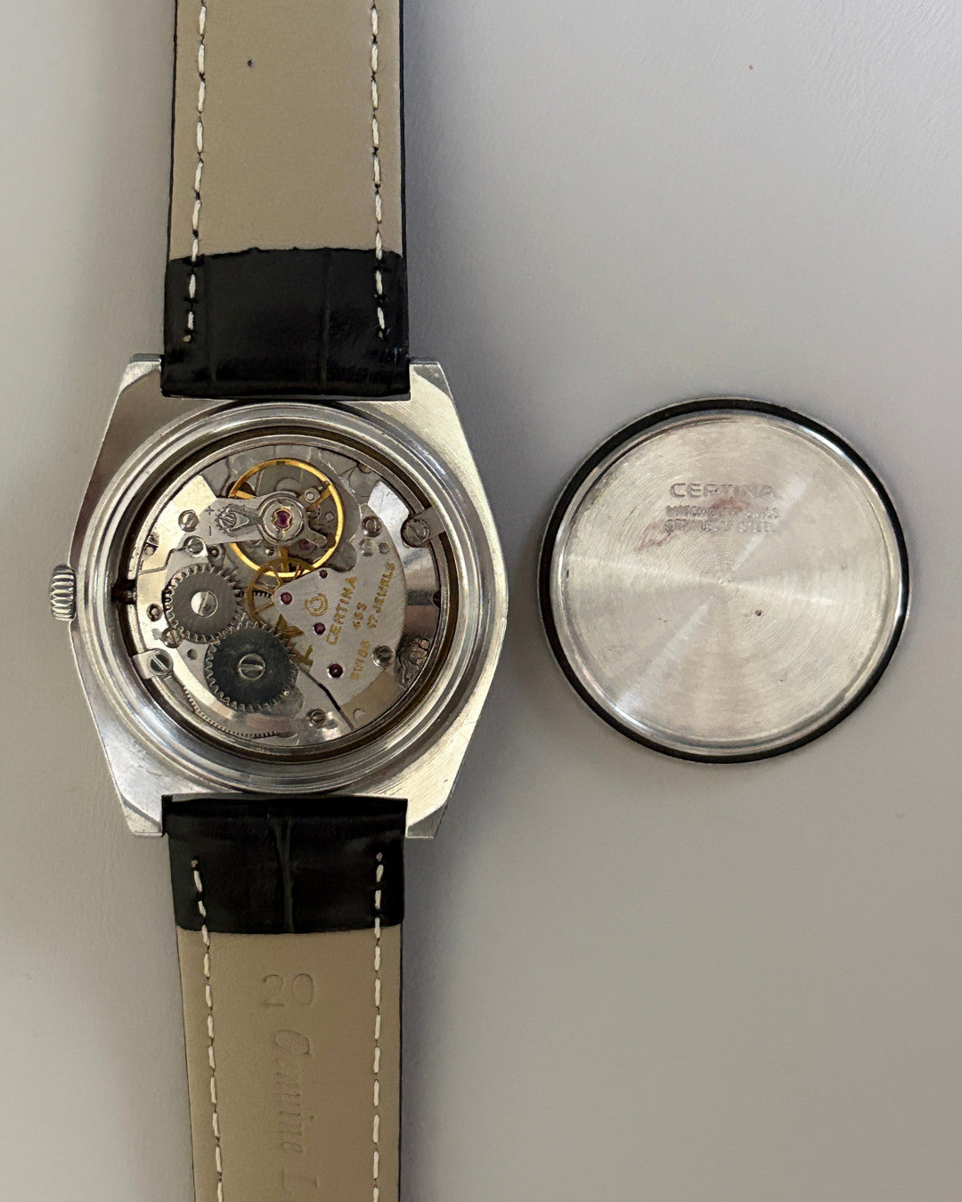 Certina 17J Manual Wind Men’s Watch Swiss Made 1970s Vintage image 8