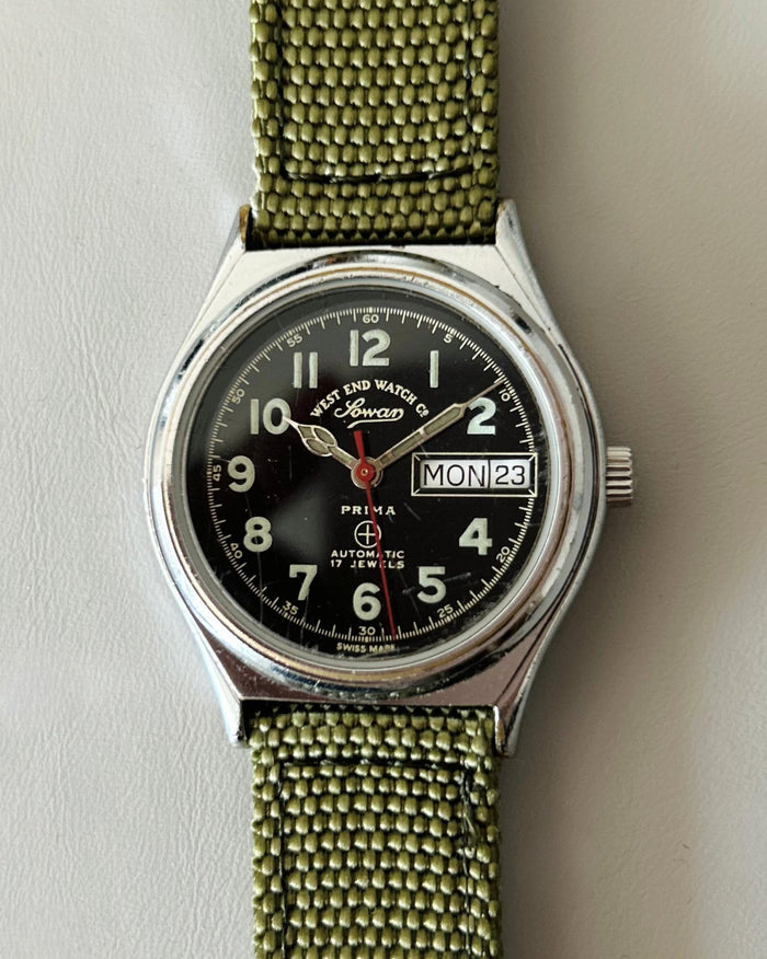 West End Sowar 17J Automatic 34mm Vintage Men’s Watch Swiss image 3