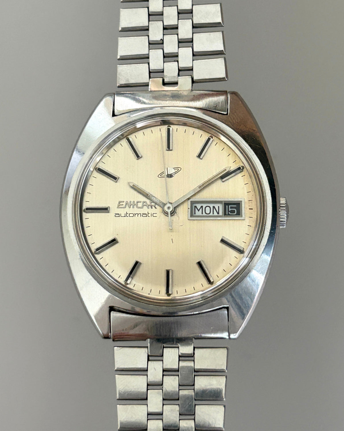 Enicar Ocean Pearl Day Date 25J Automatic Men’s Watch 1970s Swiss image 2