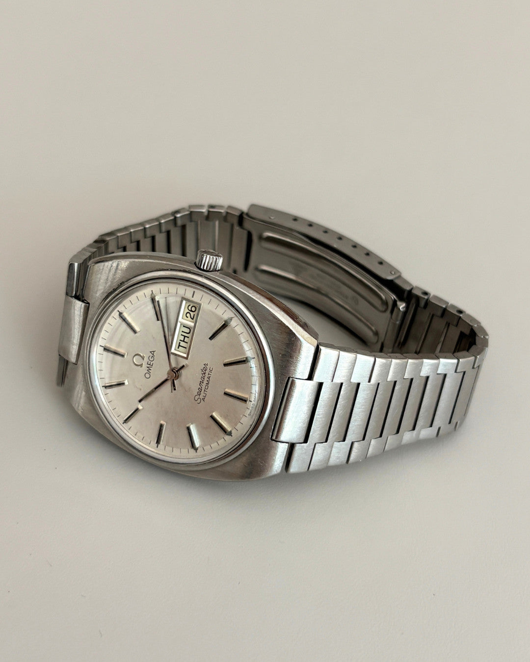 Omega Seamaster 166.0216 Day-Date Cal. 1020 35mm Automatic Watch Swiss Made image 23
