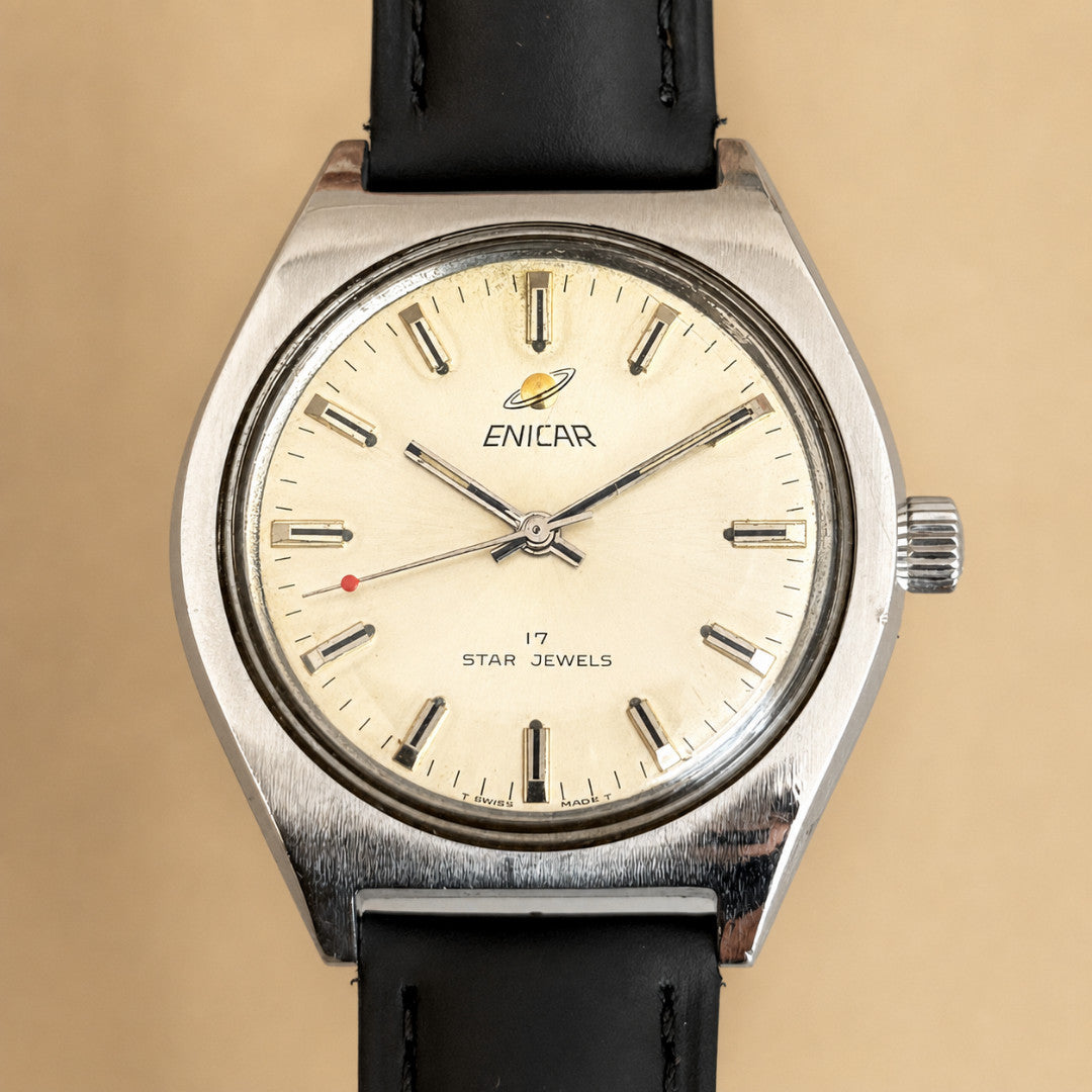 Enicar Ocean Pearl AR160 17J Manual Wind Men’s Watch Swiss Vintage image 1