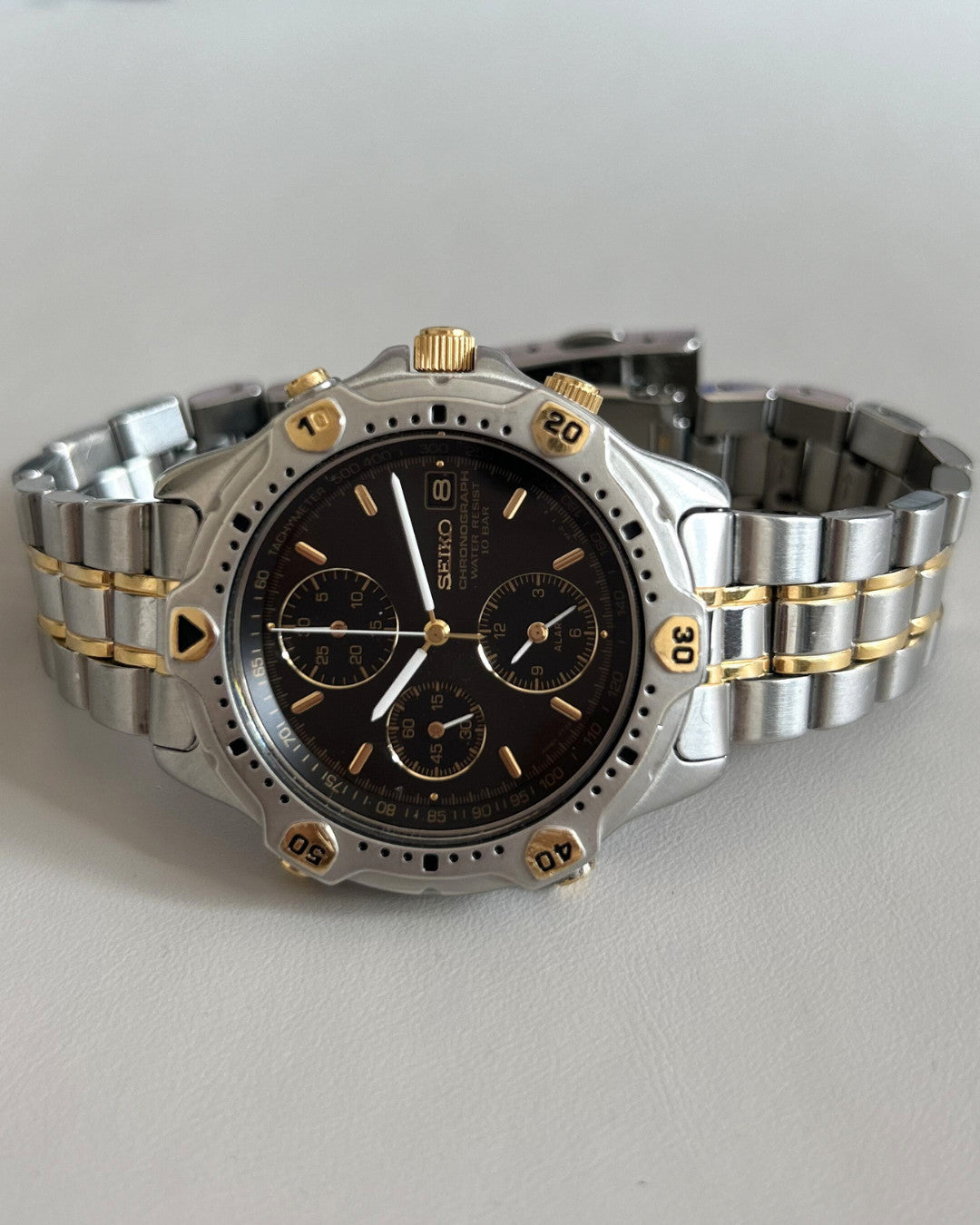 Seiko 7T32-6E40 Chronograph Quartz Men’s Watch 1995 Japan Vintage image 6