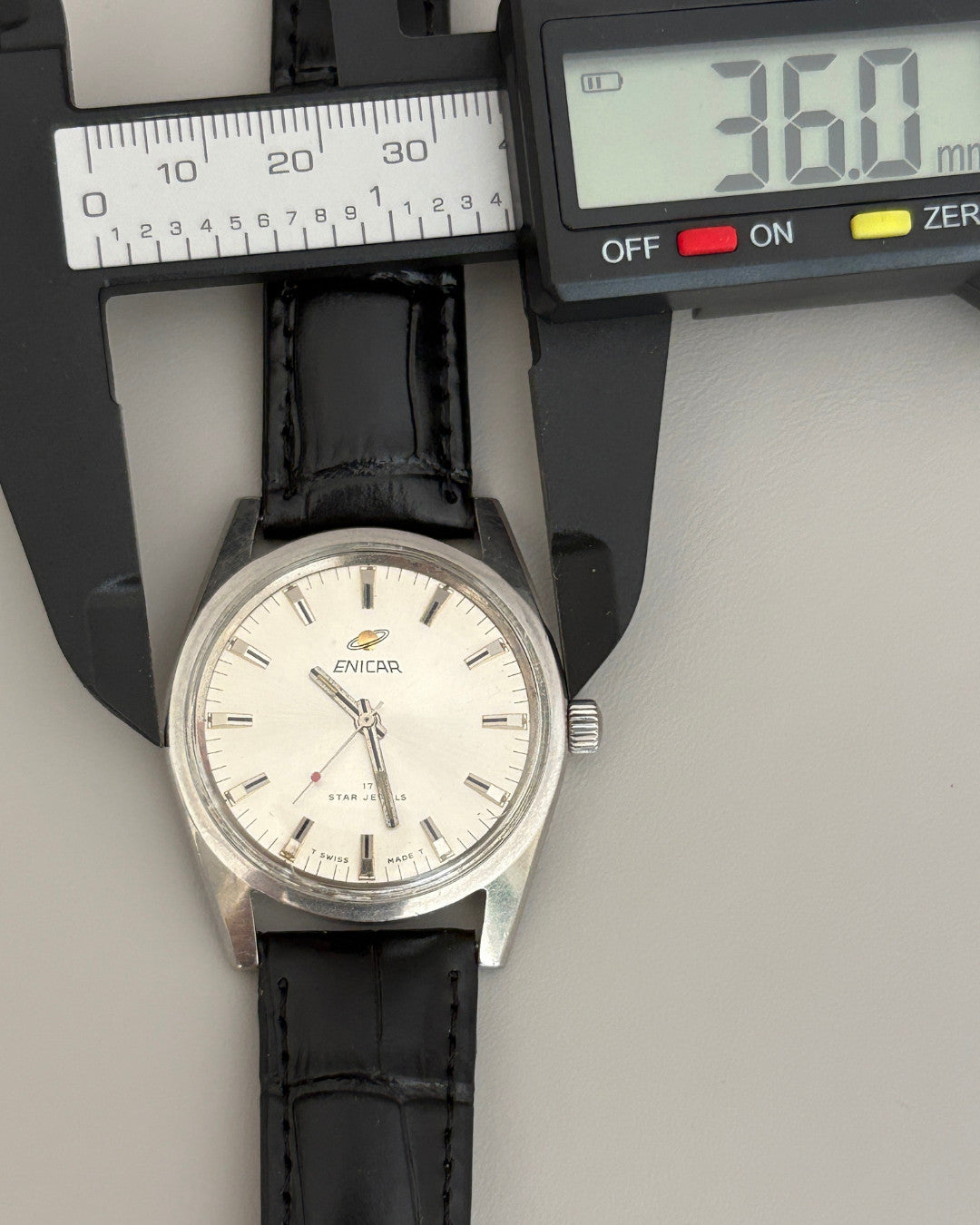 Enicar Star Jewels AR160 White Dial 17J Hand-Wind Men’s Watch Swiss image 16