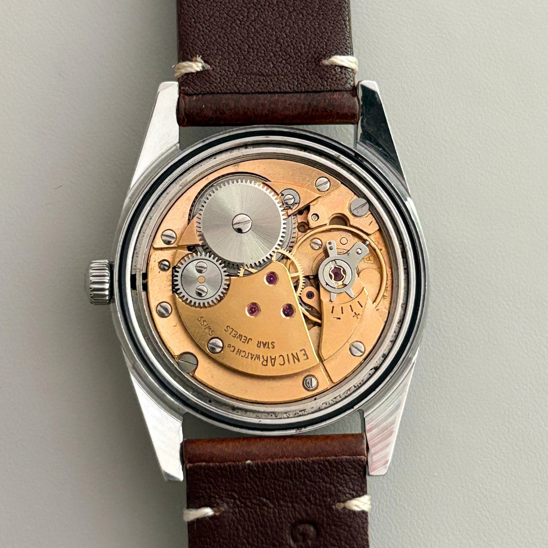 Vintage Enicar Ocean Pearl Star Jewels Special Champagne Dial Hand-Wind Swiss archive image 5
