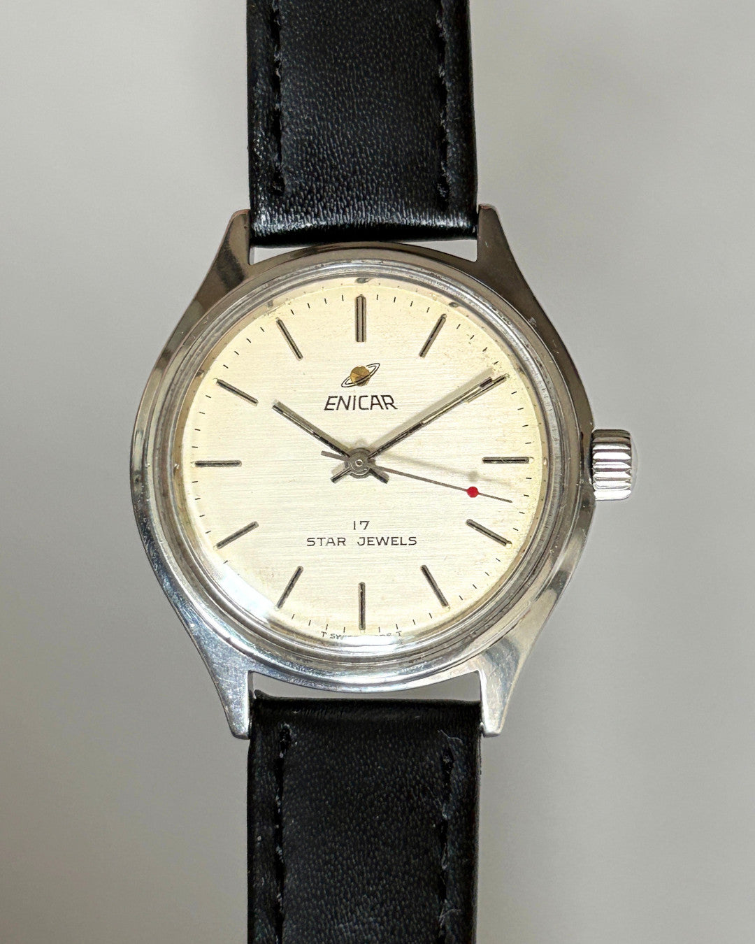 Enicar ETA 2801-2 17J Manual Wind Men’s Watch 1980s Swiss image 1