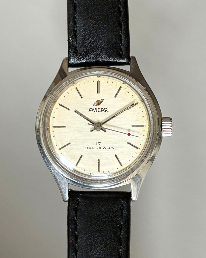 Enicar ETA 2801-2 17J Manual Wind Men’s Watch 1980s Swiss image 1