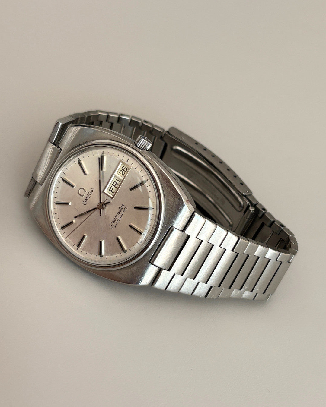 Omega Seamaster 166.0216 Day-Date Cal. 1020 35mm Automatic Watch Swiss Made image 20