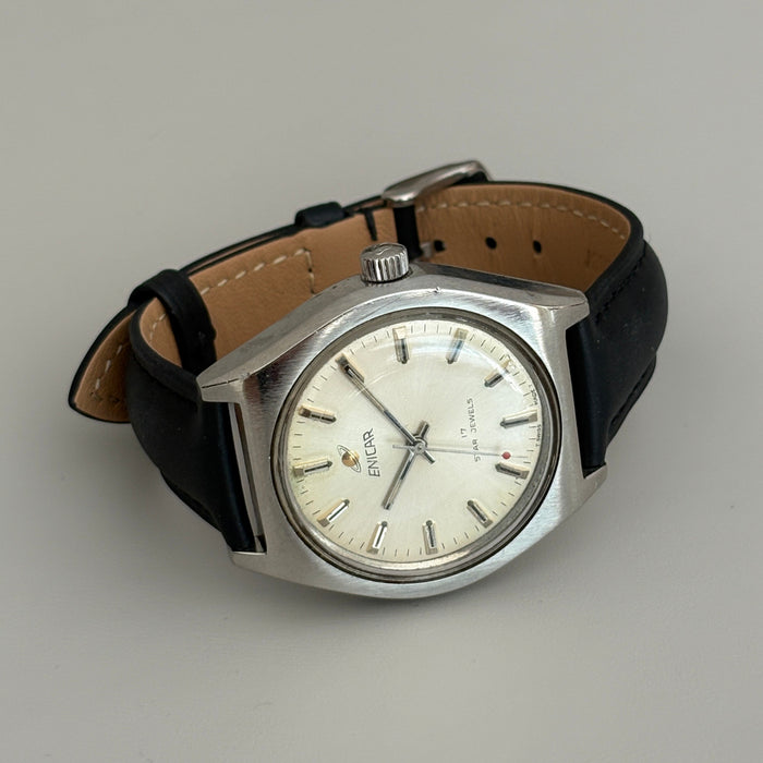 Enicar Ocean Pearl AR160 17J Manual Wind Men’s Watch Swiss Vintage image 15