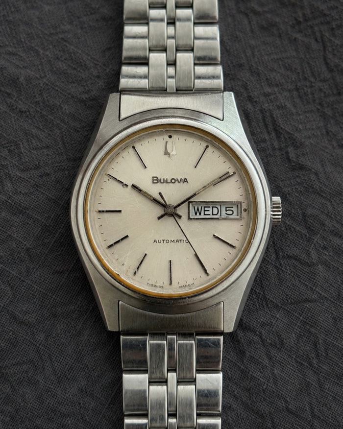 Bulova 1978 Day Date 17J Automatic Men’s Watch Original Bracelet image 13