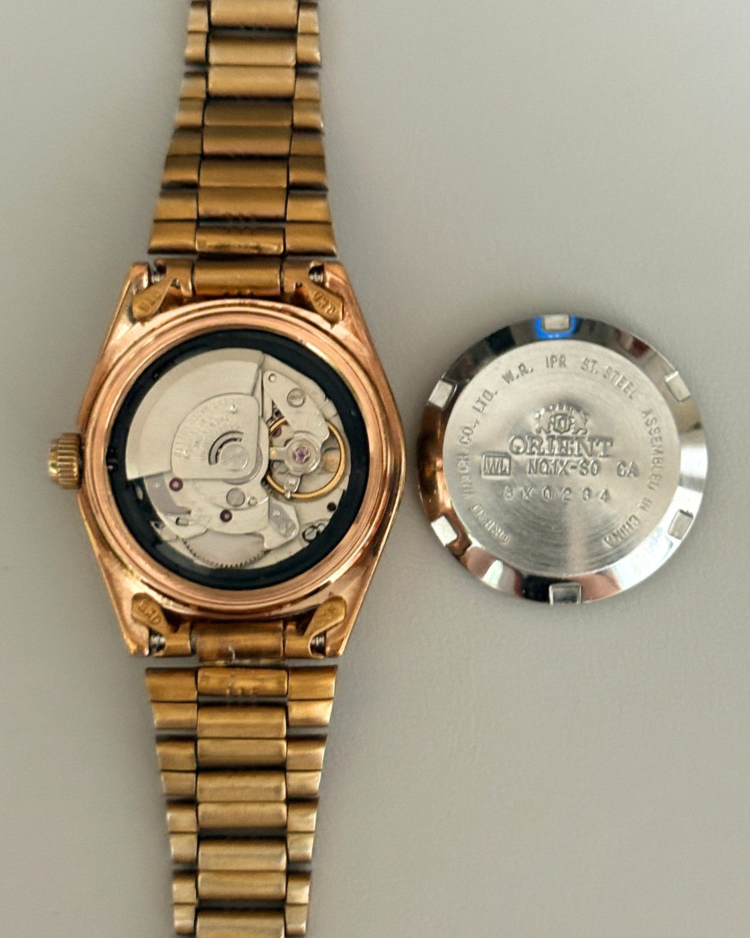 Orient Three Star Pink Dial 21J Automatic Vintage Women’s Watch Japan image 9