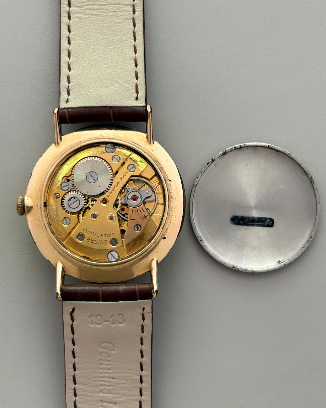 Enicar Ultrasonic Gold Plated 21J Hand-Wind Men’s Watch 1960s Swiss image 8