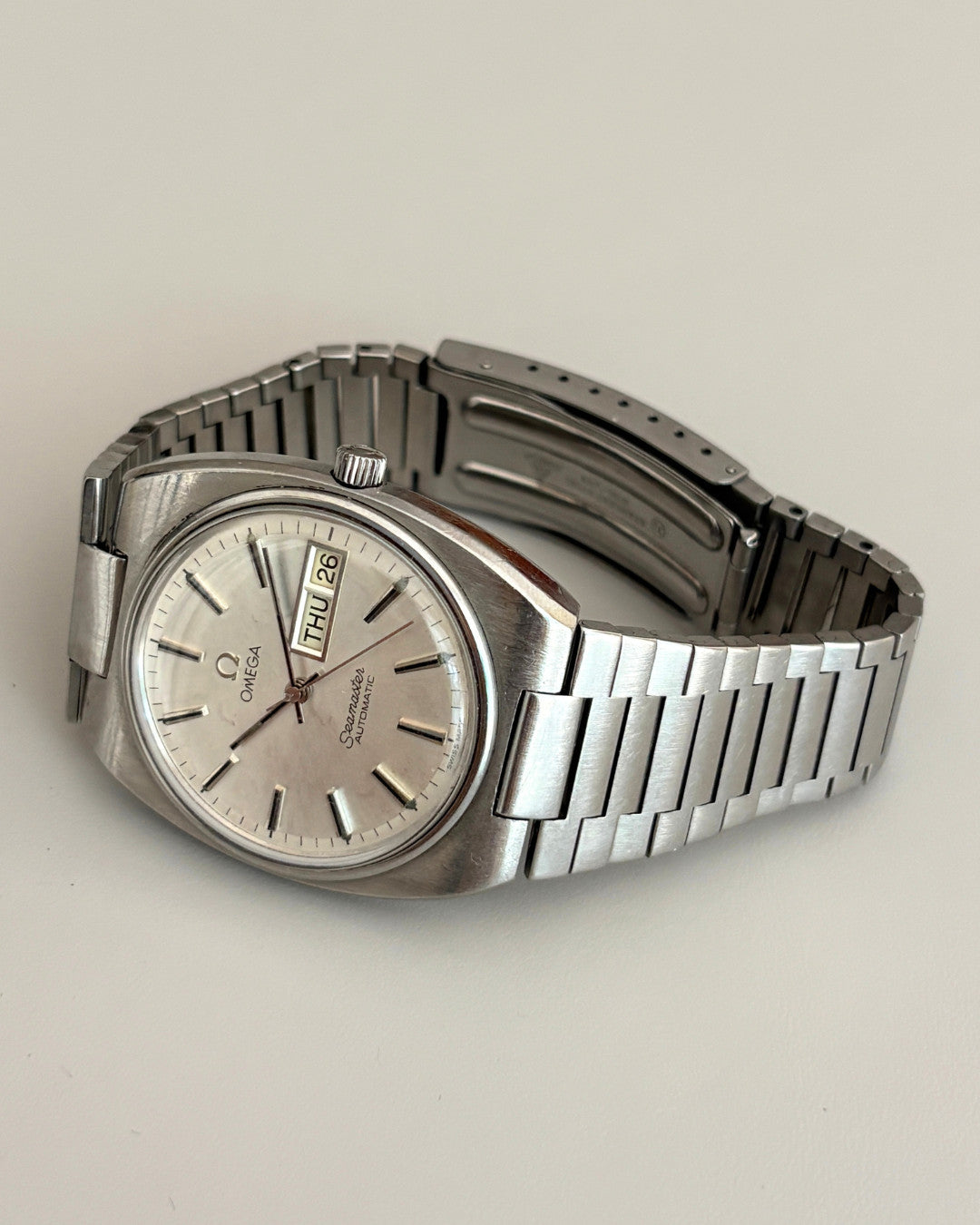 Omega Seamaster 166.0216 Day-Date Cal. 1020 35mm Automatic Watch Swiss Made image 19