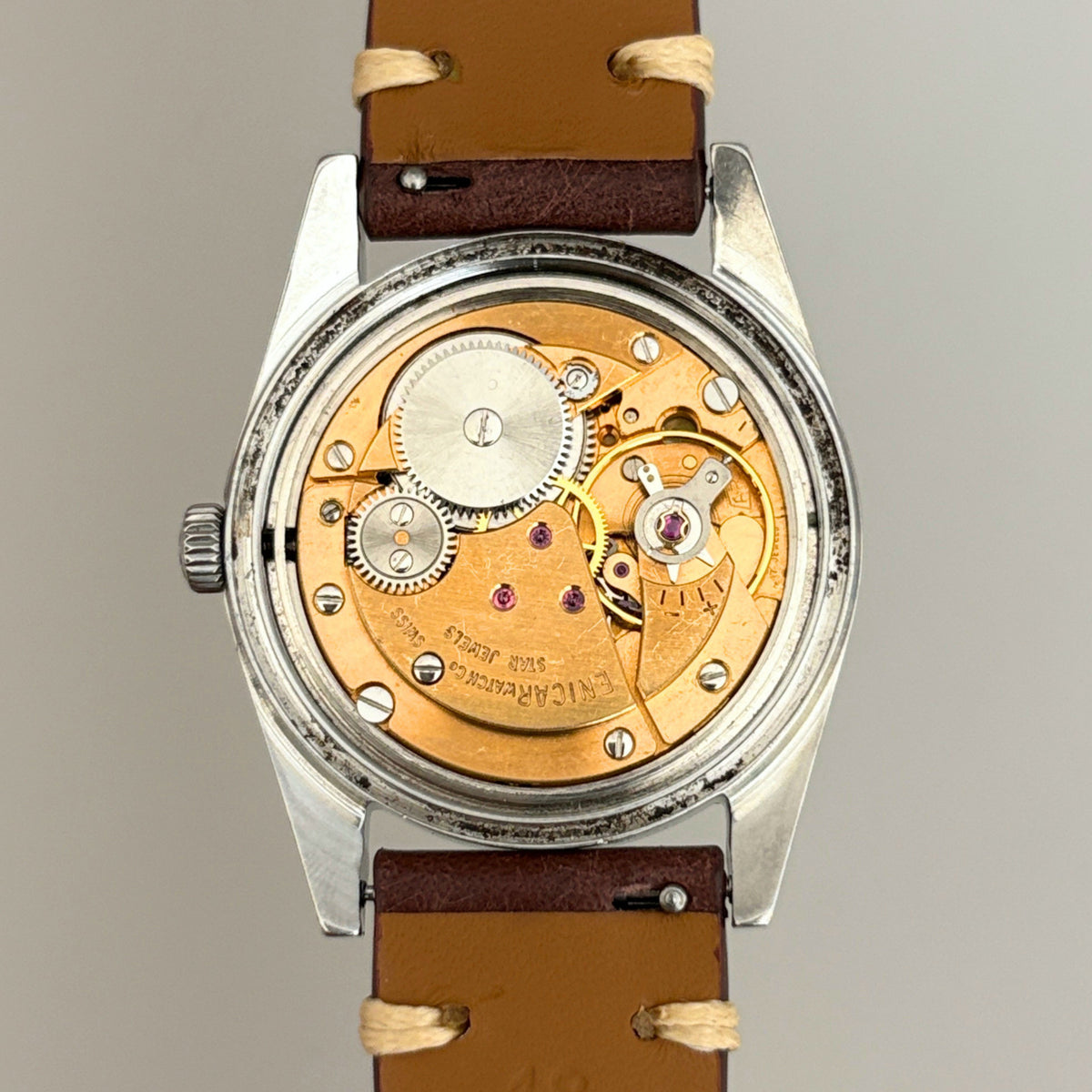 Enicar Ocean Pearl AR1141 Date 17J Manual Wind Men’s Watch Swiss image 11