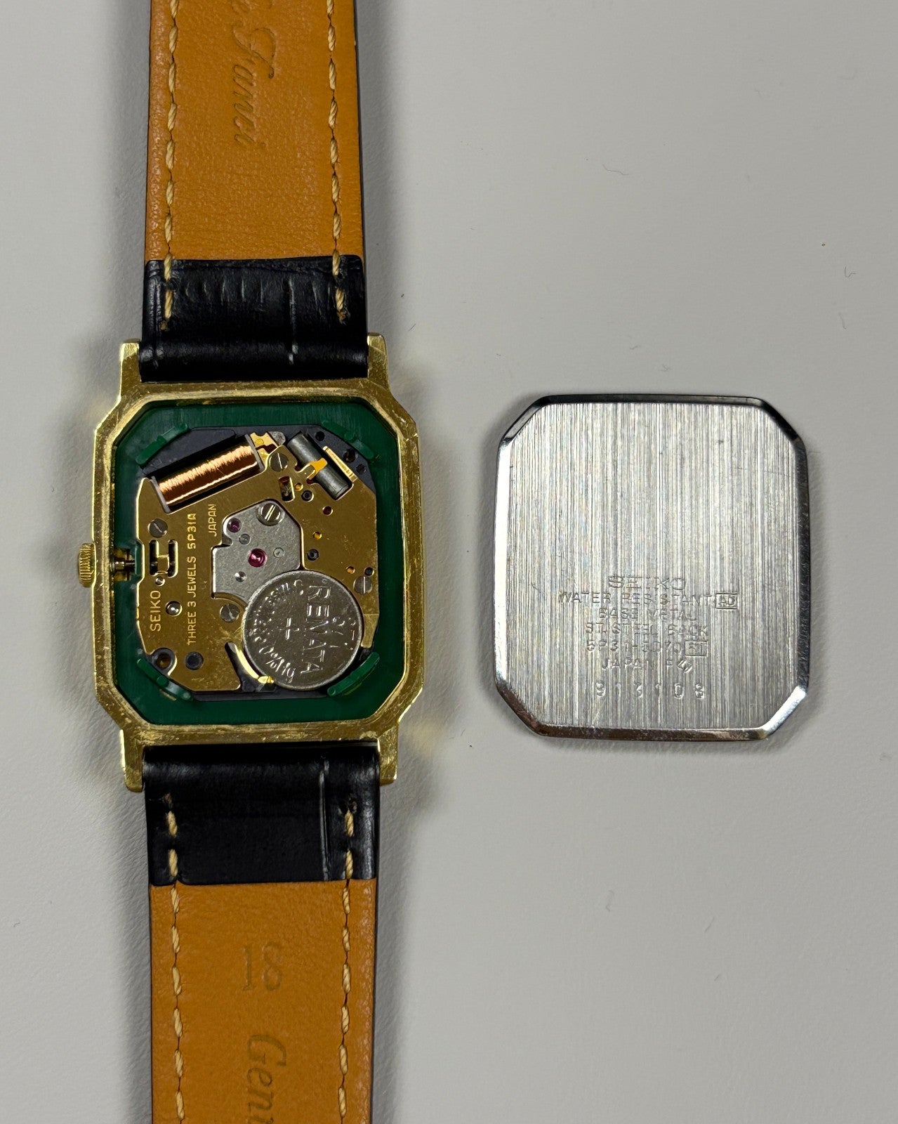 Seiko Chariot 5P31-5D70 Gold Tank Quartz Men’s Watch 1989 Japan image 8