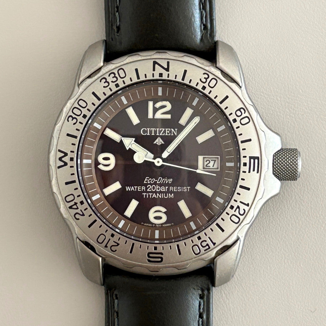 Citizen Promaster Titanium Eco-Drive 7872-H04449 43mm Men’s Watch Rare 200m archive image 1