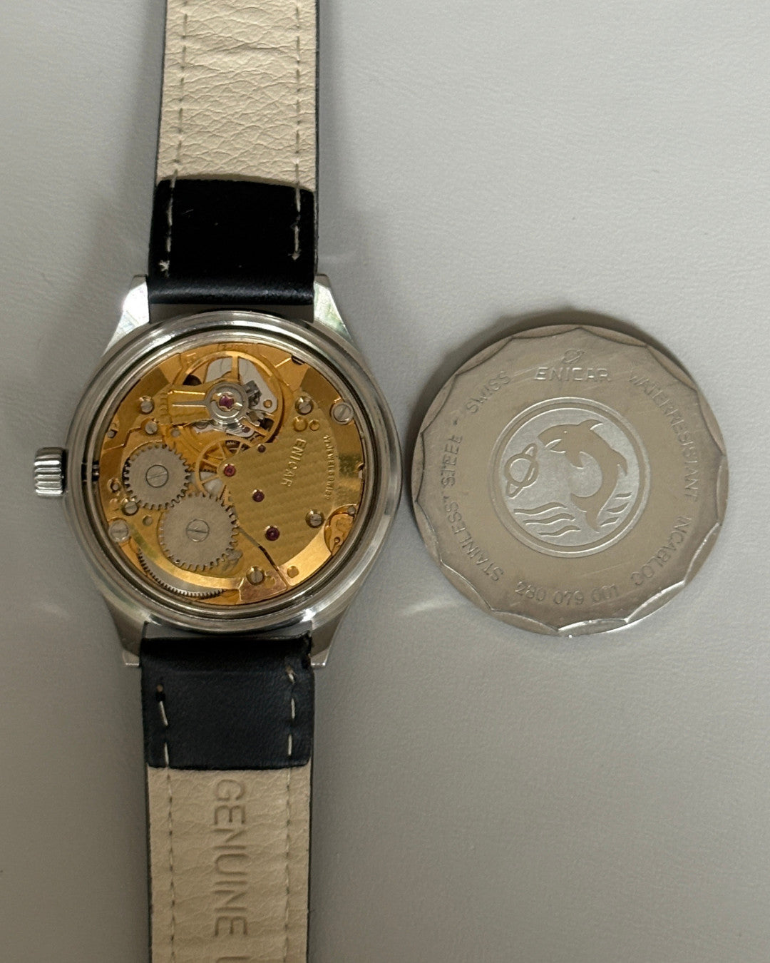 Enicar ETA 2801-2 17J Manual Wind Men’s Watch 1980s Swiss image 7