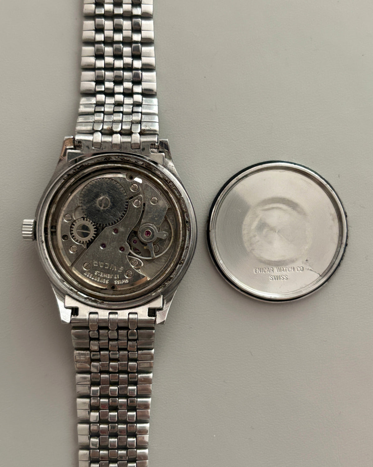 Enicar Ocean Pearl 2161-25-06 36mm Manual Wind Men’s Watch 1970s image 8