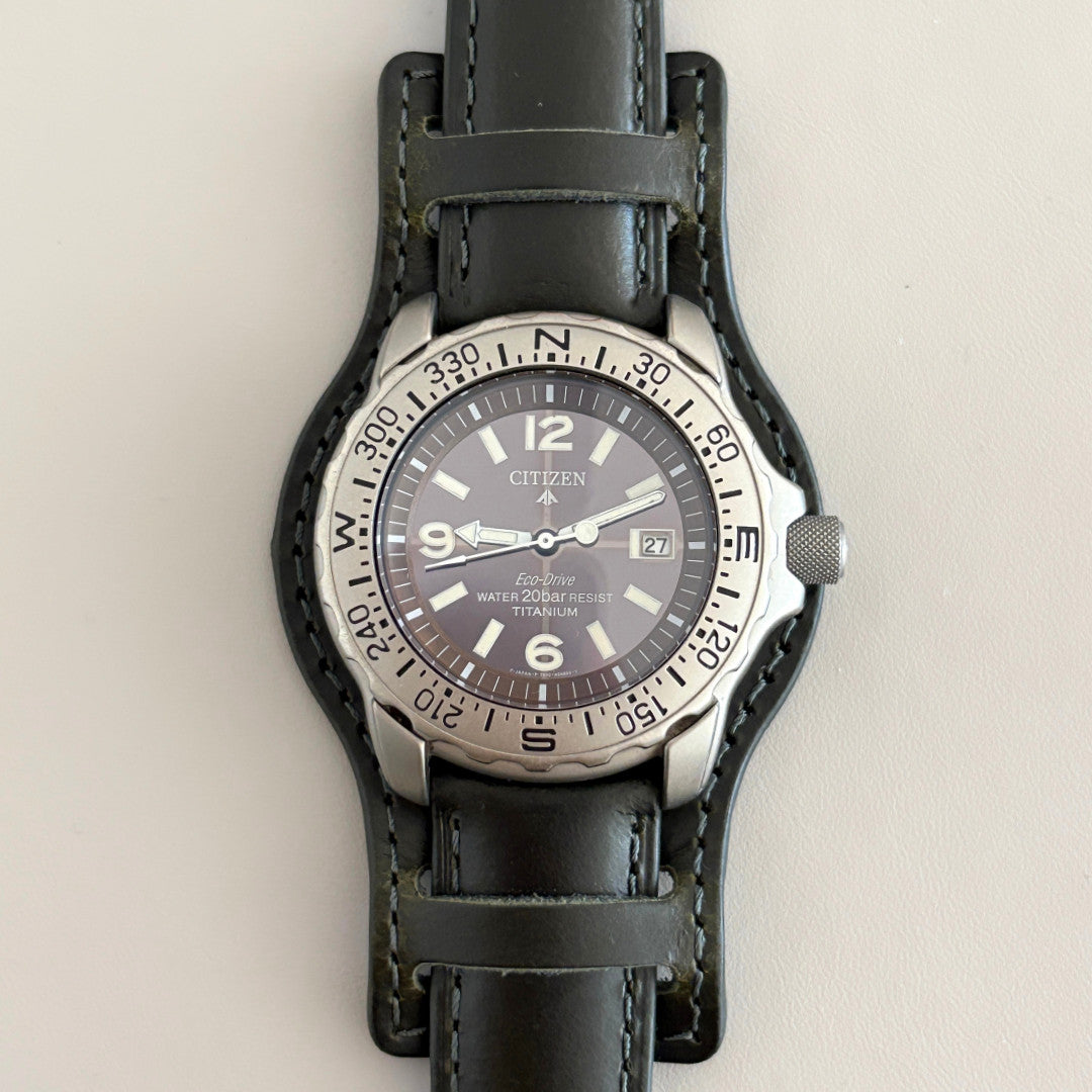 Citizen Promaster Titanium Eco-Drive 7872-H04449 43mm Men’s Watch Rare 200m archive image 3