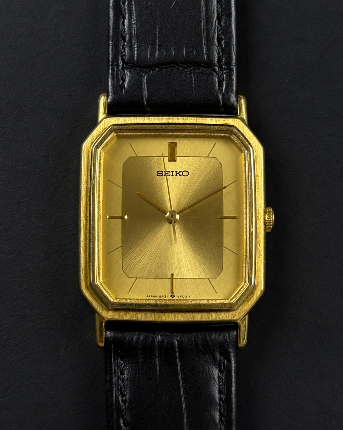 Seiko Chariot 5P31-5D70 Gold Tank Quartz Men’s Watch 1989 Japan image 12