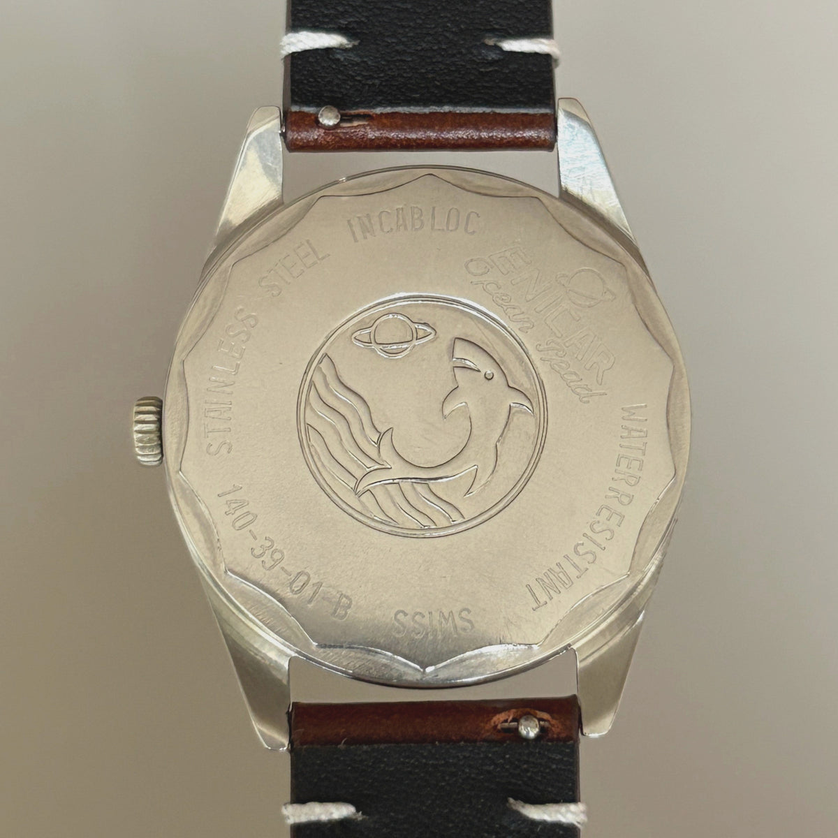 Vintage Enicar Ocean Pearl AR1140 17 Jewels Manual Wind Men’s Watch Swiss archive image 4