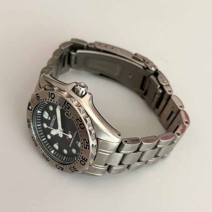 Seiko Prospex V147-0AG0 Solar Titanium Diver 200m Men’s Watch image 12