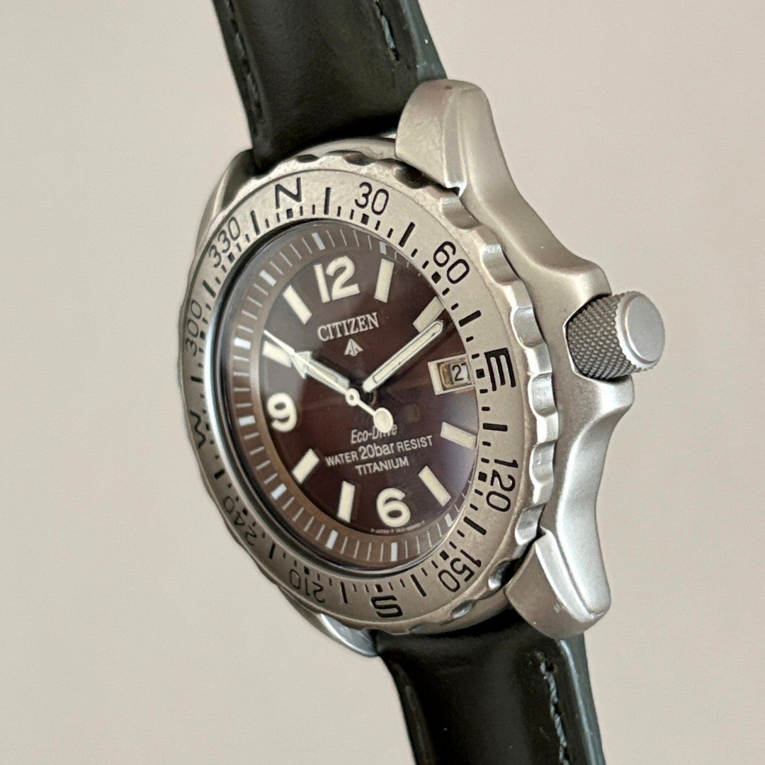 Citizen Promaster Titanium Eco-Drive 7872-H04449 43mm Men’s Watch Rare 200m archive image 7