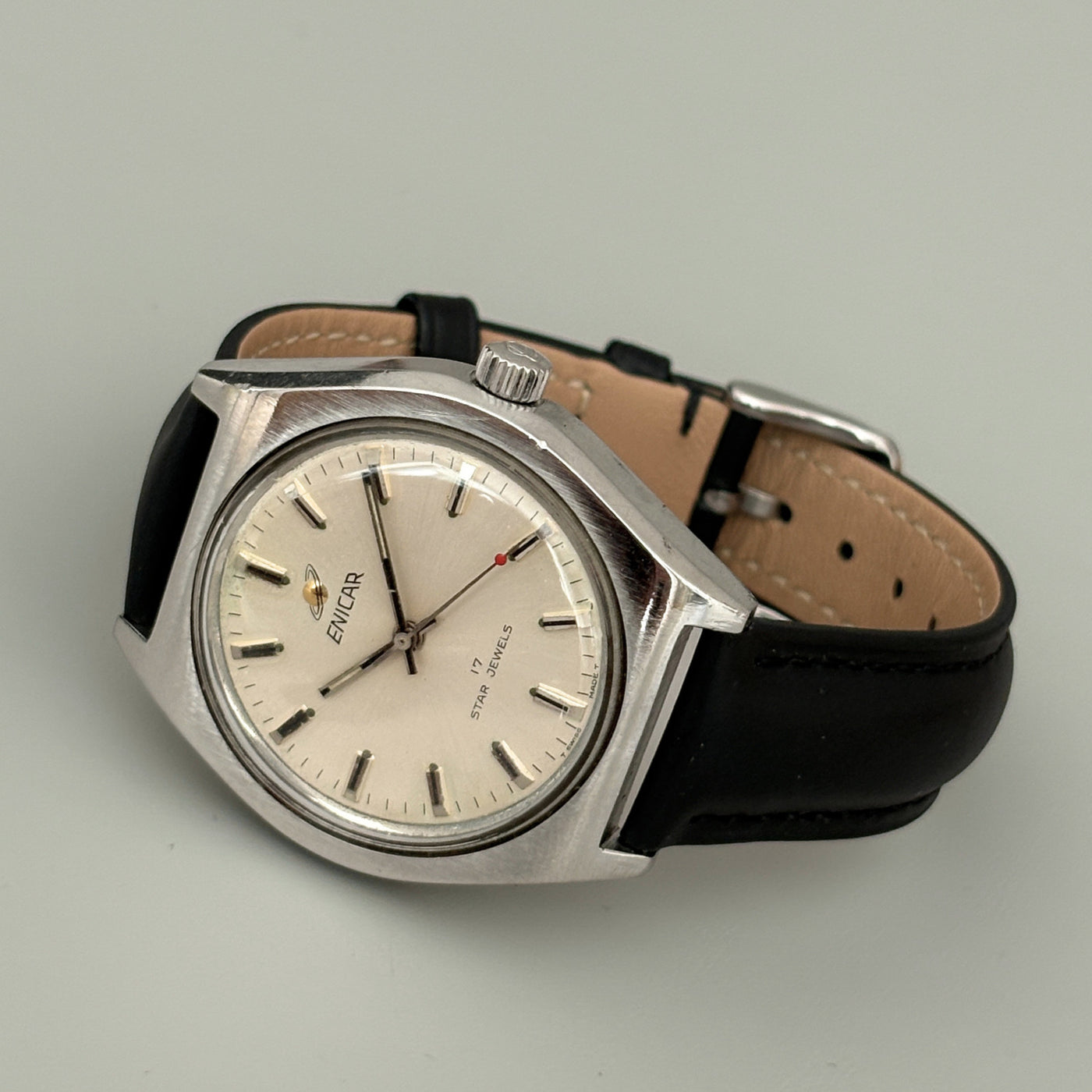 Enicar Ocean Pearl AR160 17J Manual Wind Men’s Watch Swiss Vintage image 17
