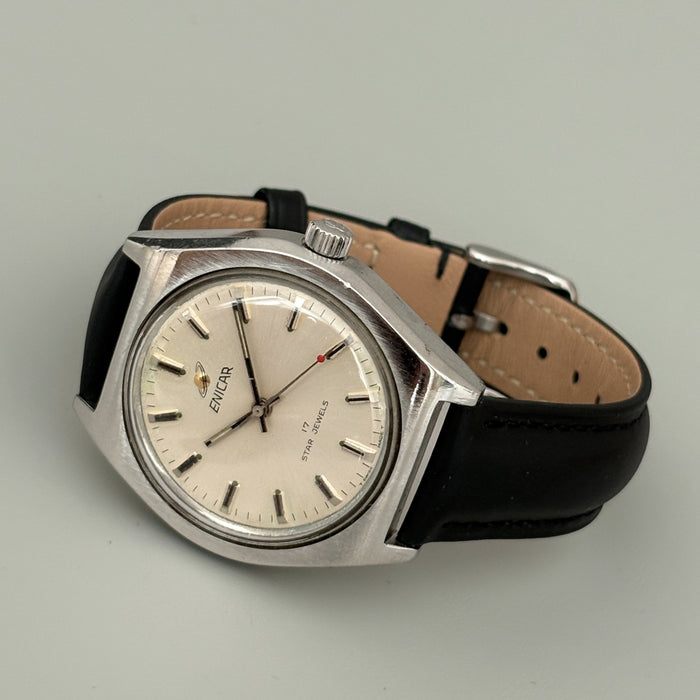 Enicar Ocean Pearl AR160 17J Manual Wind Men’s Watch Swiss Vintage image 17