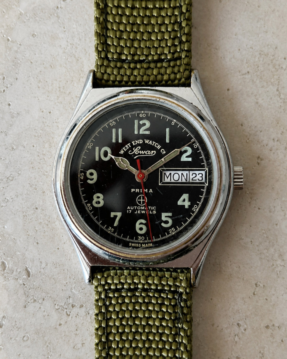 West End Sowar 17J Automatic 34mm Vintage Men’s Watch Swiss image 1