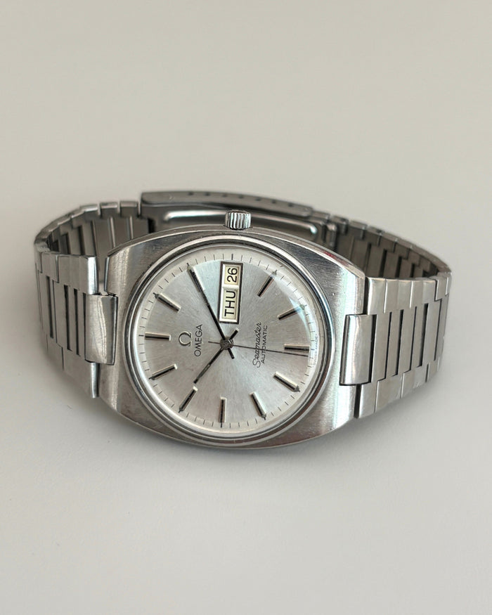 Omega Seamaster 166.0216 Day-Date Cal. 1020 35mm Automatic Watch Swiss Made image 18