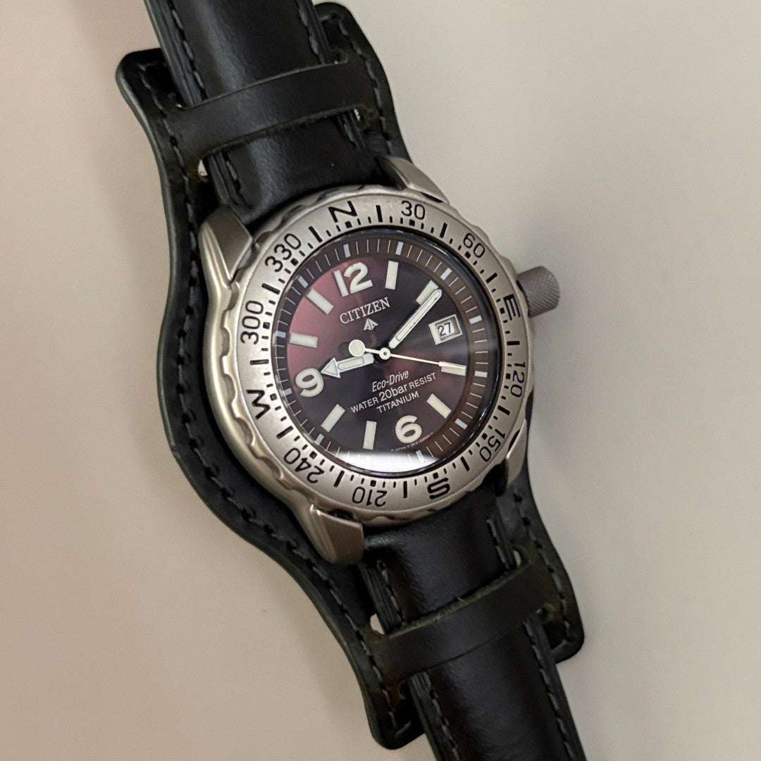 Citizen Promaster Titanium Eco-Drive 7872-H04449 43mm Men’s Watch Rare 200m archive image 4