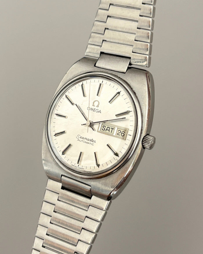 Omega Seamaster 166.0216 Day-Date Cal. 1020 35mm Automatic Watch Swiss Made image 5