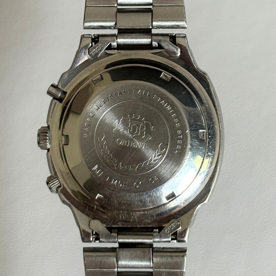 Vintage Orient SK 21 Jewels Automatic Black Dial Day Date 50m Japan Watch archive image 4