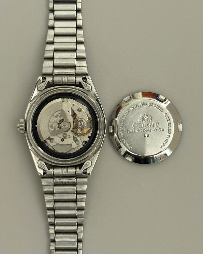 Orient 3 Star Black Dial 21J Automatic Day Date Vintage Watch Japan image 6