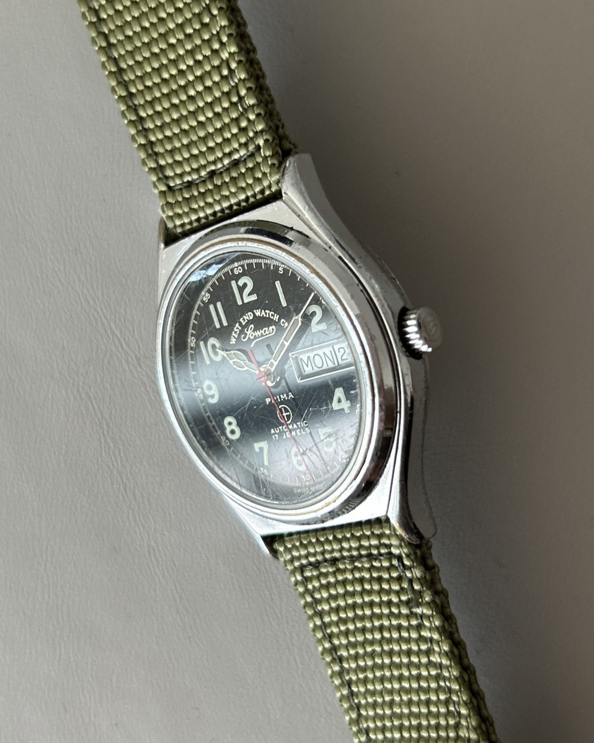 West End Sowar 17J Automatic 34mm Vintage Men’s Watch Swiss image 3